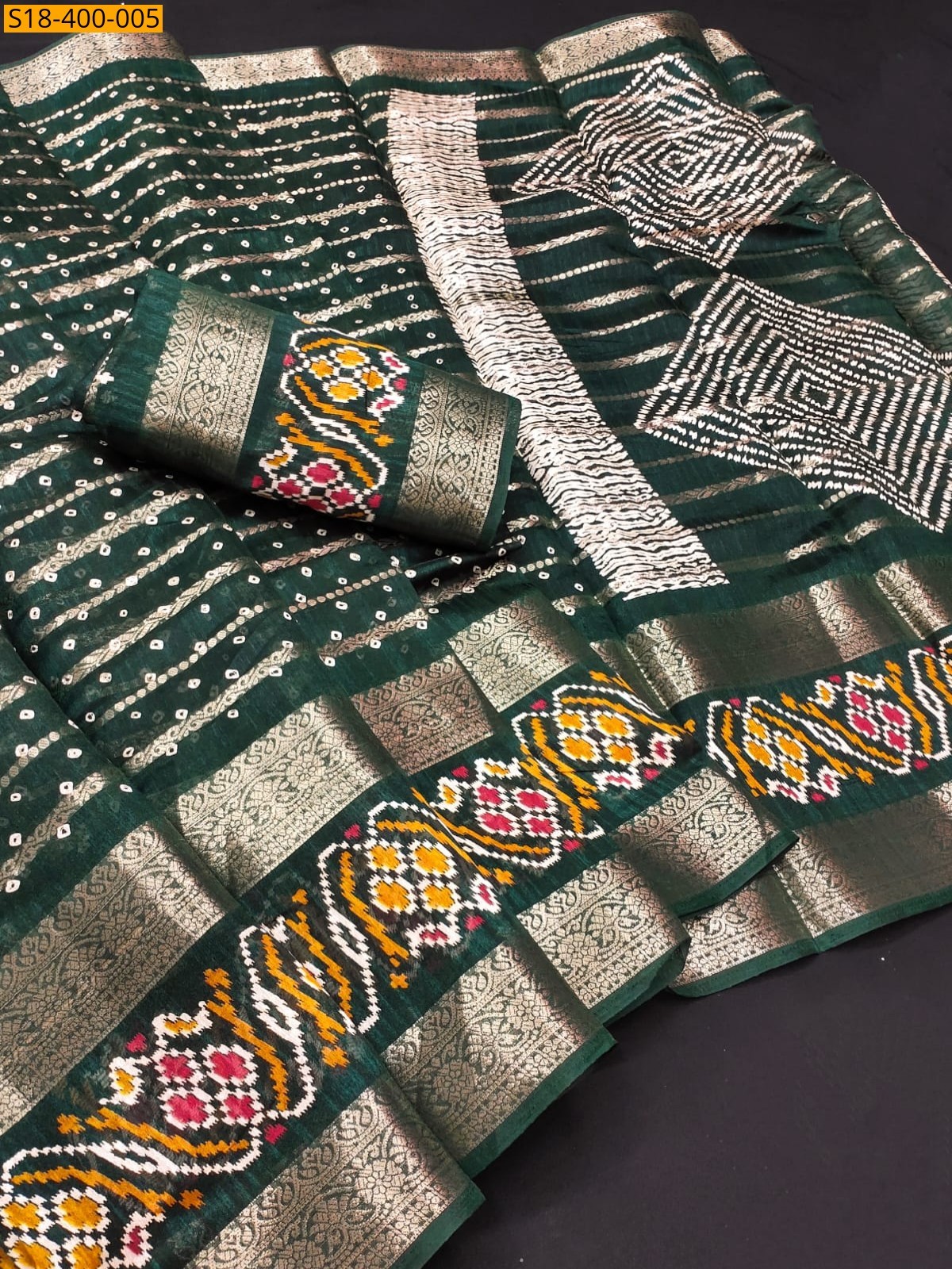 Green Fancy Dola Charvi Cotton Saree