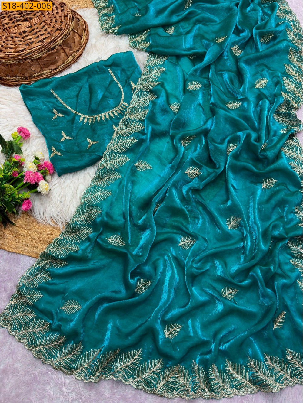 Fancy Fendy Satin Saree