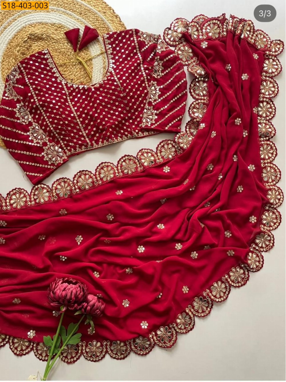 Fancy Faux Georgette Saree