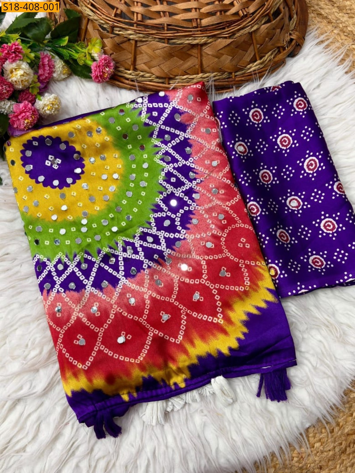 Fancy Japan Satin Saree Fancy Japan Satin Saree