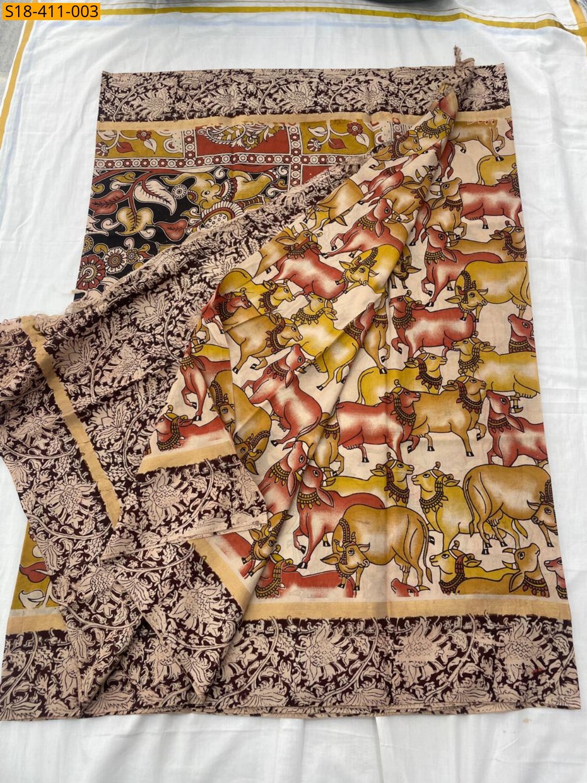 Half white Fancy  Nellore Silk sarees