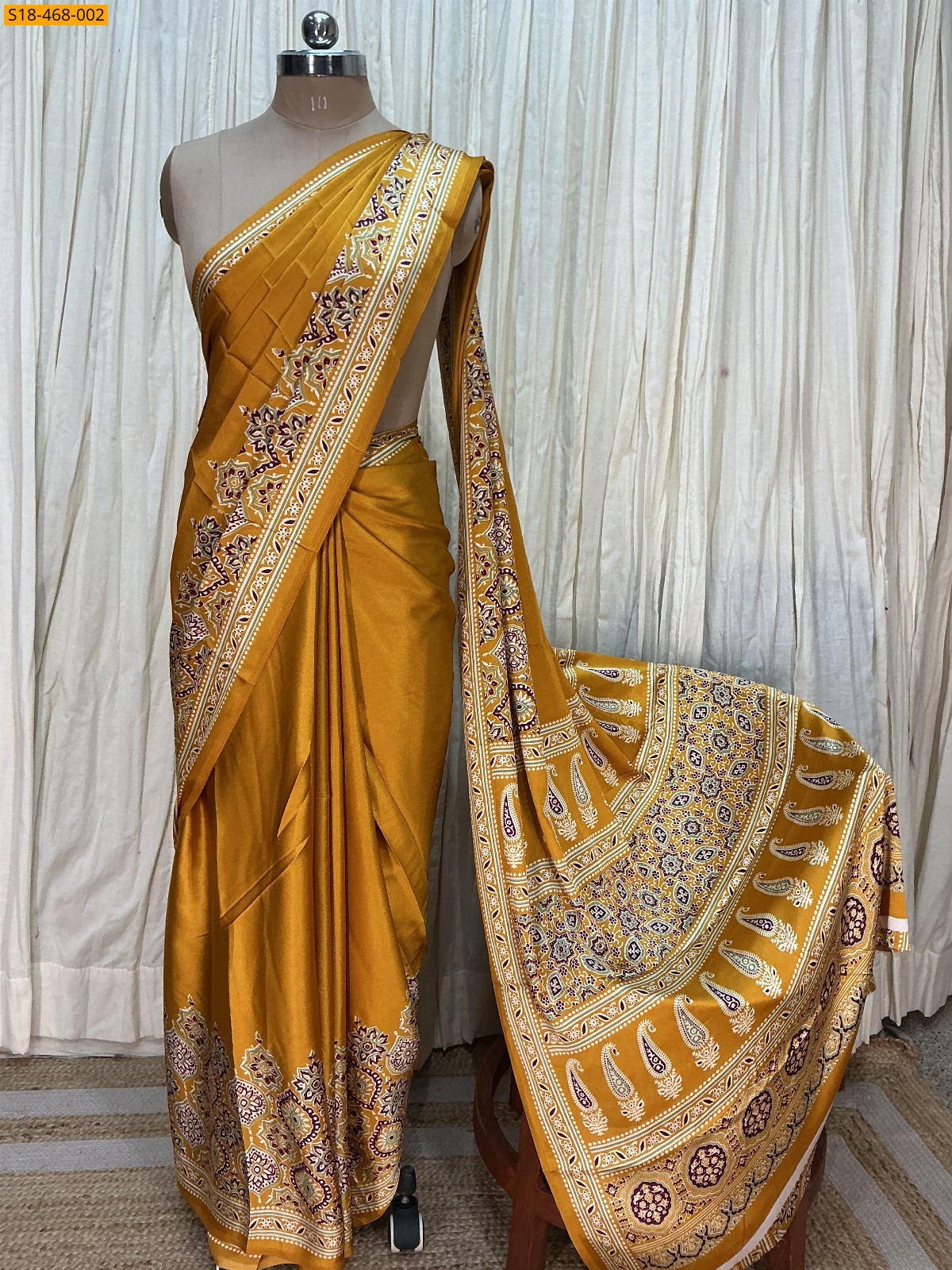 Fancy satin silk saree