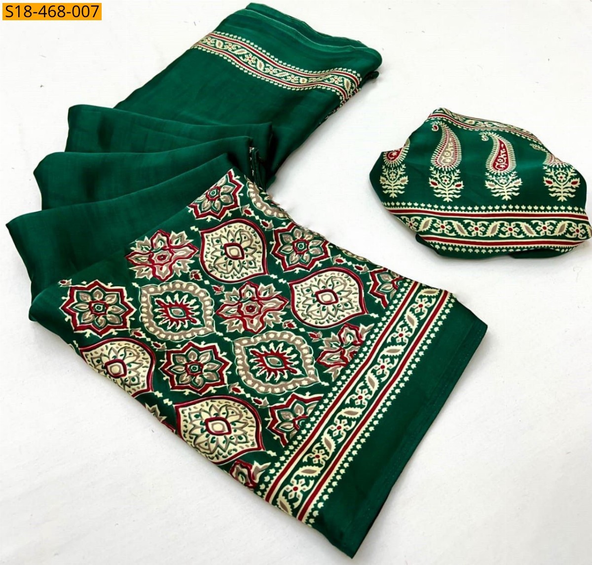 Fancy satin silk saree