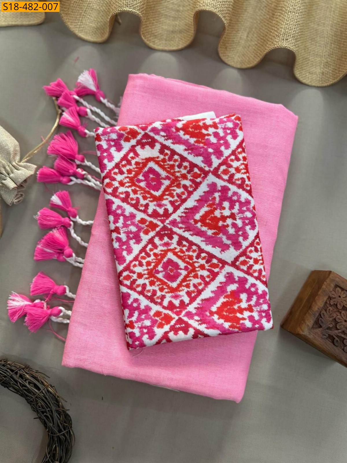 Fancy Khadi cotton Saree