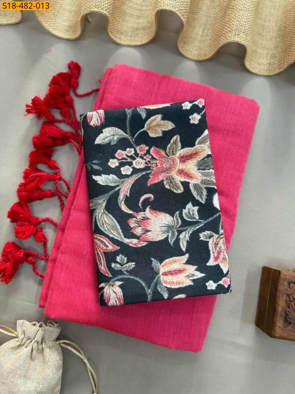Fancy Khadi cotton Saree