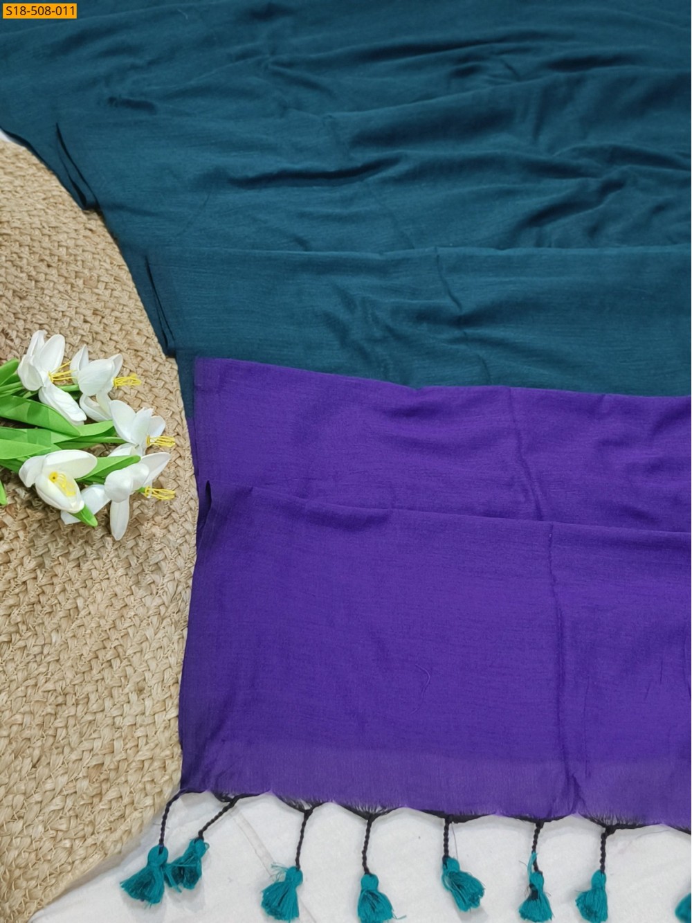 Blue Fancy Khadi Cotton saree Blue Fancy Khadi Cotton saree