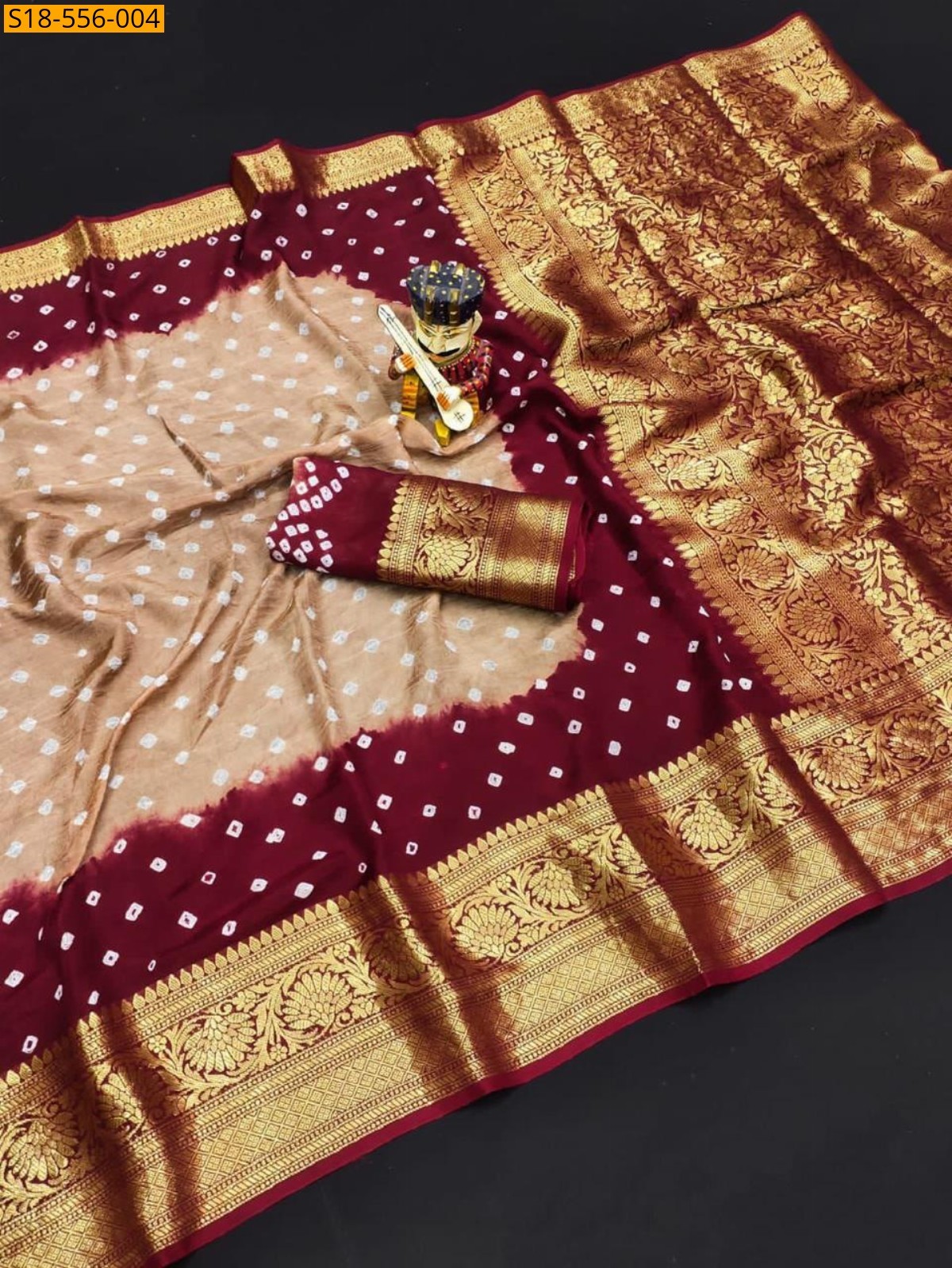 Peach Fancy Cotton Silk Saree