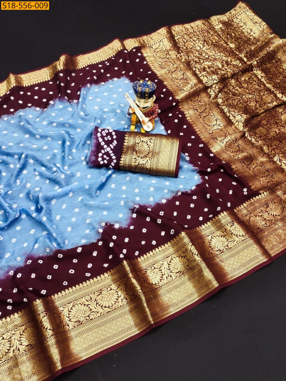 Blue Fancy Cotton Silk Saree