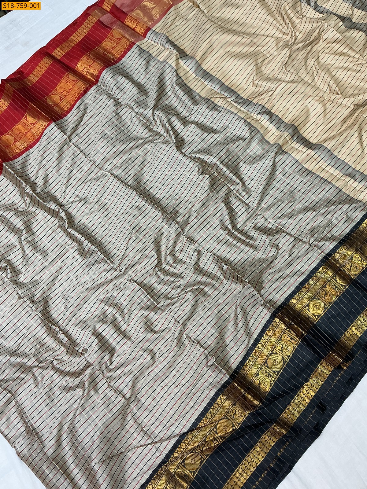 Light Grey Banarasi soft katan silk sarees