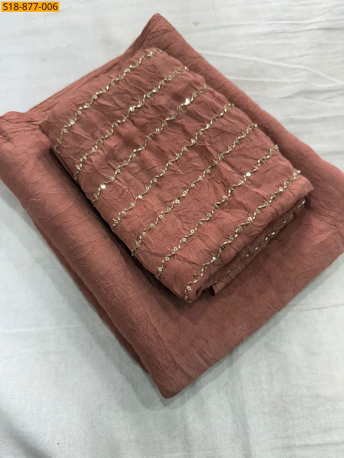 Fancy Rangoli Crush Saree