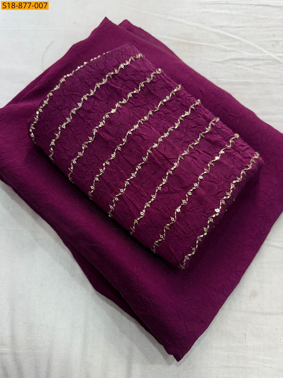 Fancy Rangoli Crush Saree