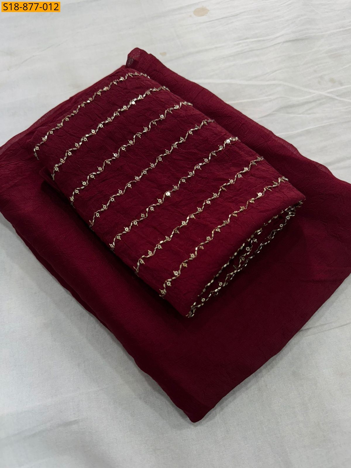 Fancy Rangoli Crush Saree