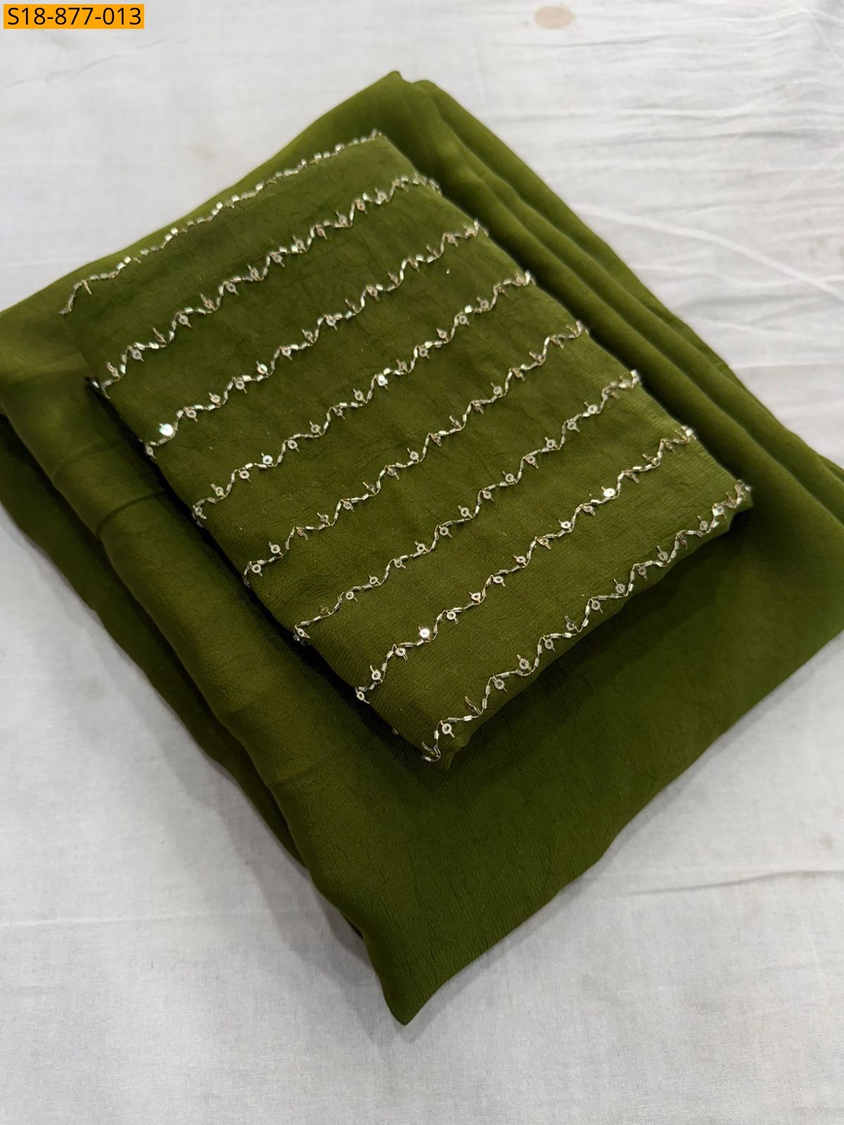 Fancy Rangoli Crush Saree
