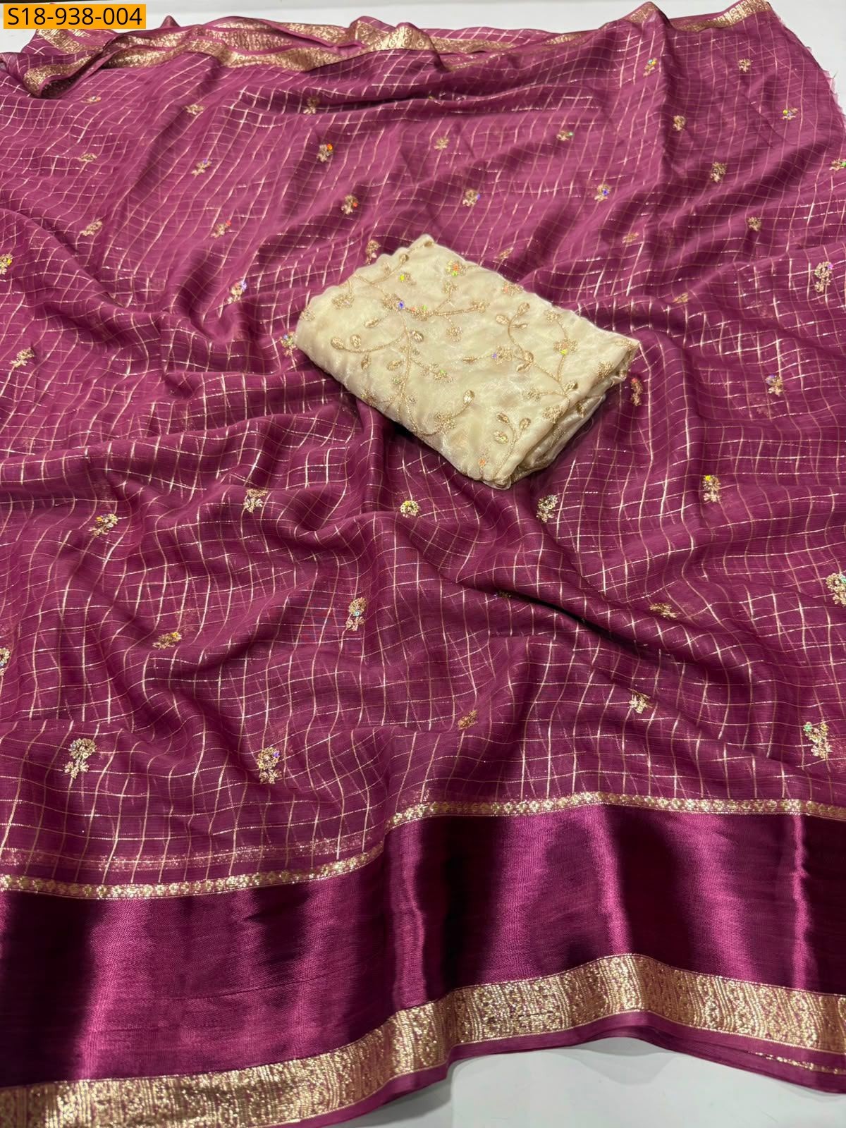 Pink Fancy Viscose Georgette sarees