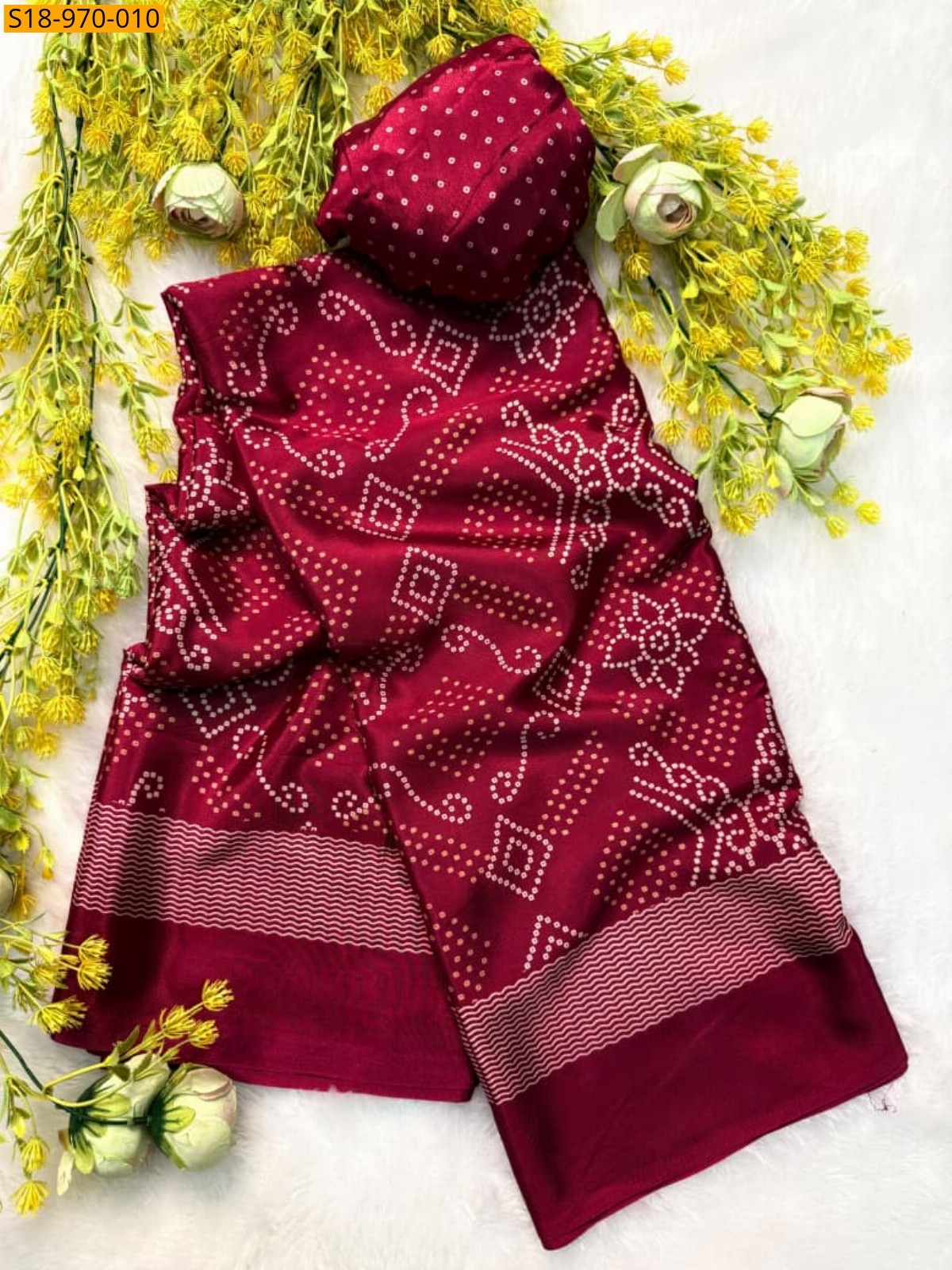 Pink Fancy Crepe Gajji Silk Saree