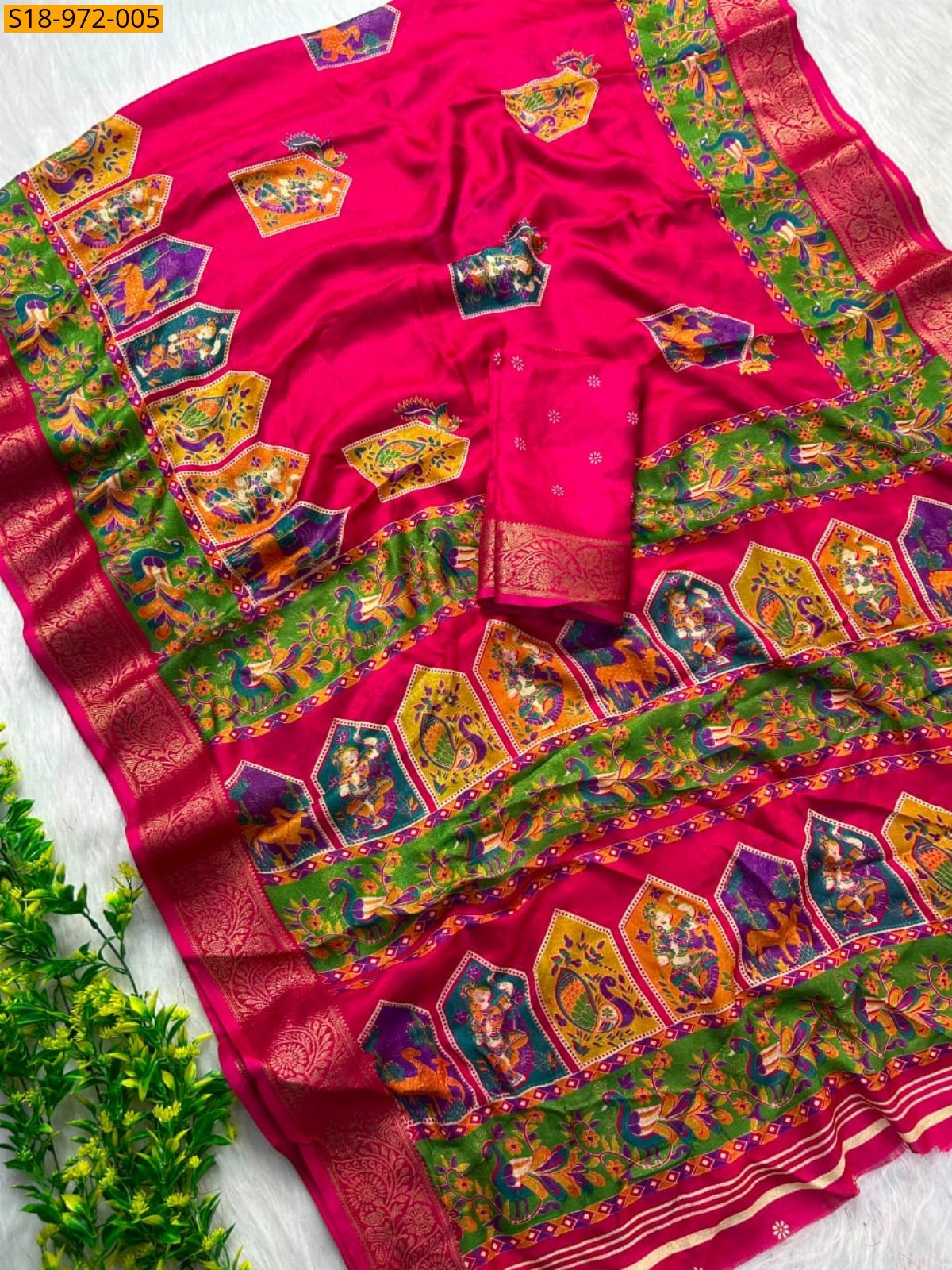 Pink Fancy Marshmellow  Saree