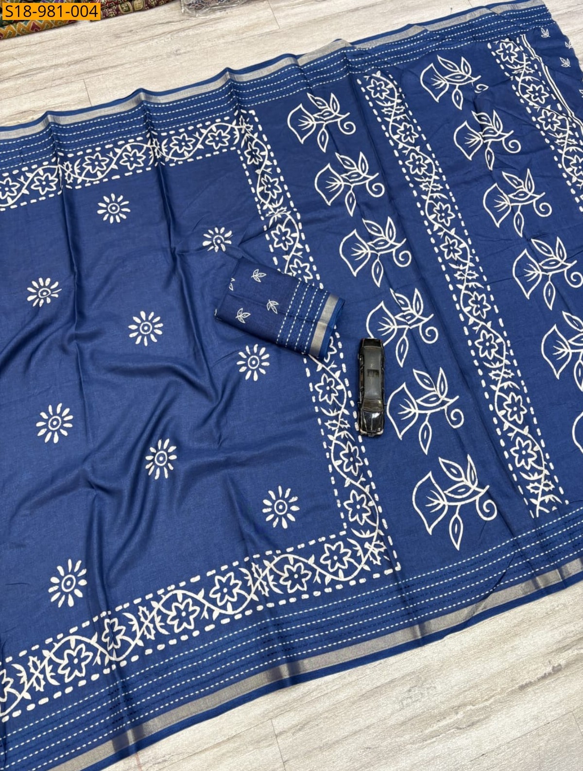 Blue Fancy Dola Silk Sarees