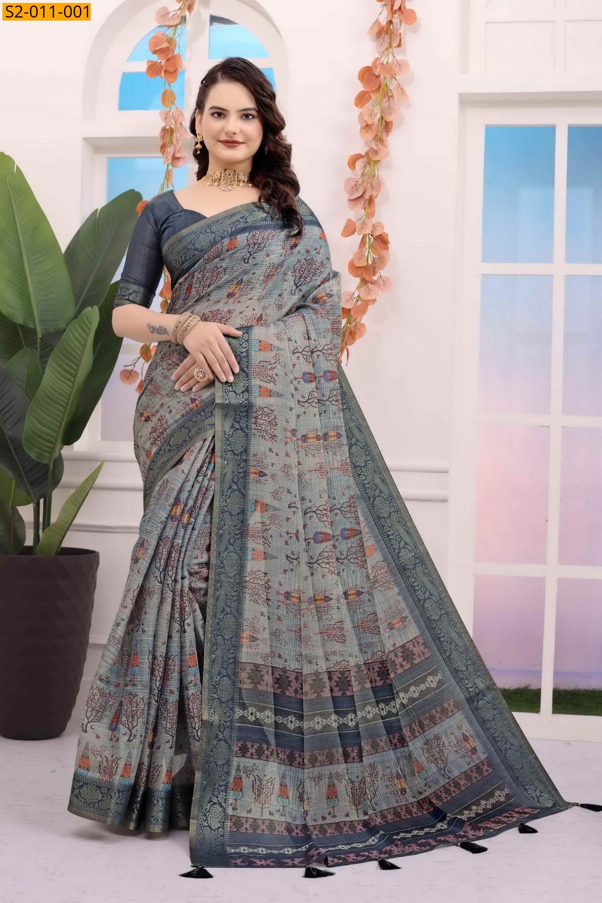 Grey Kanchivaram silk sarees