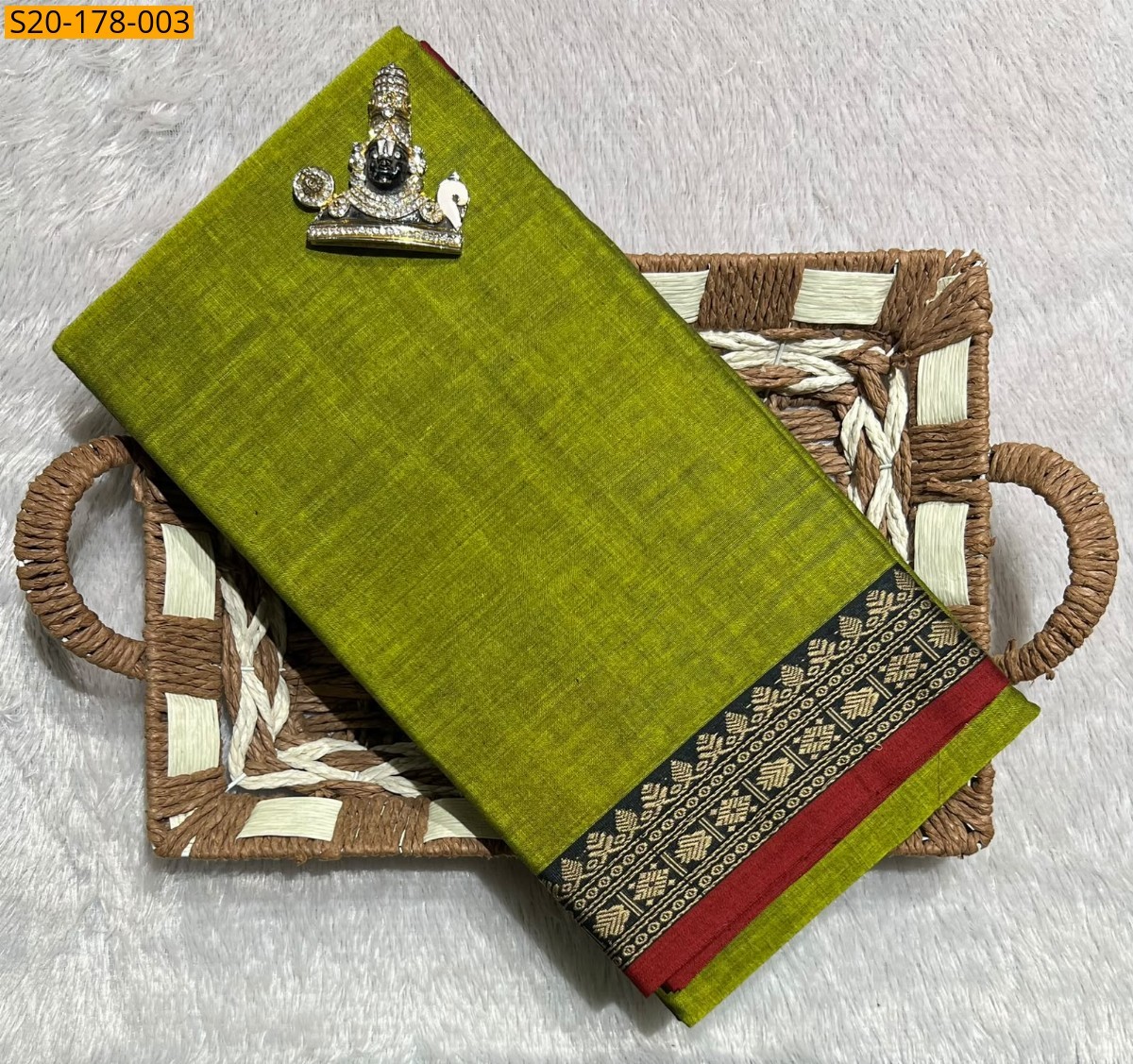 Green Pure Narayanpet saree