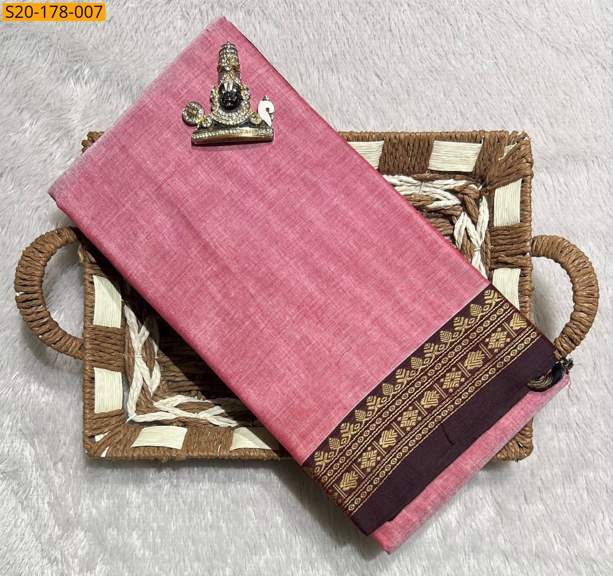Pink Pure Narayanpet saree