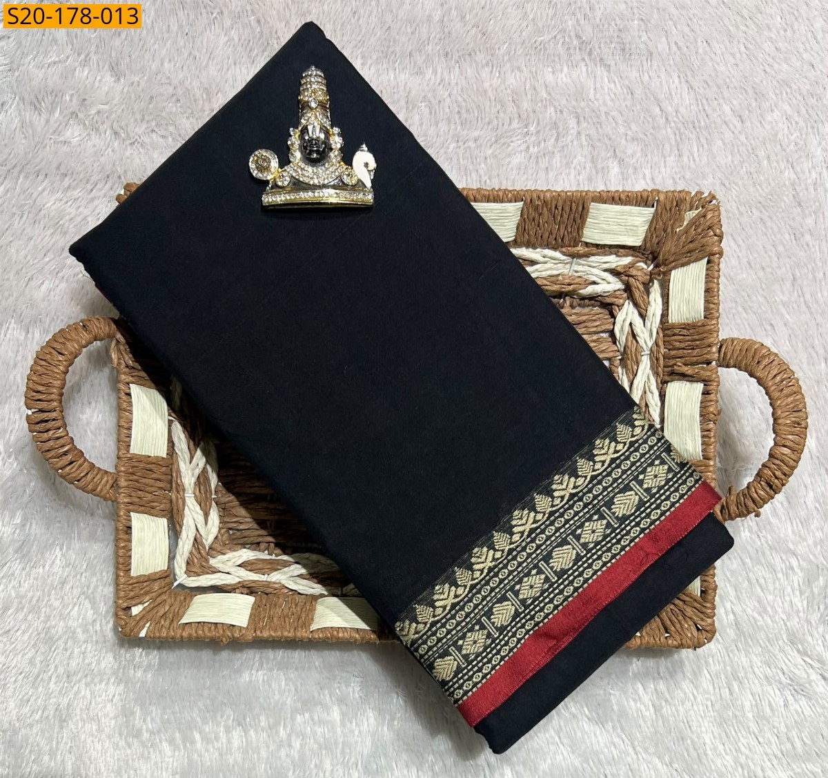 Black Pure Narayanpet saree