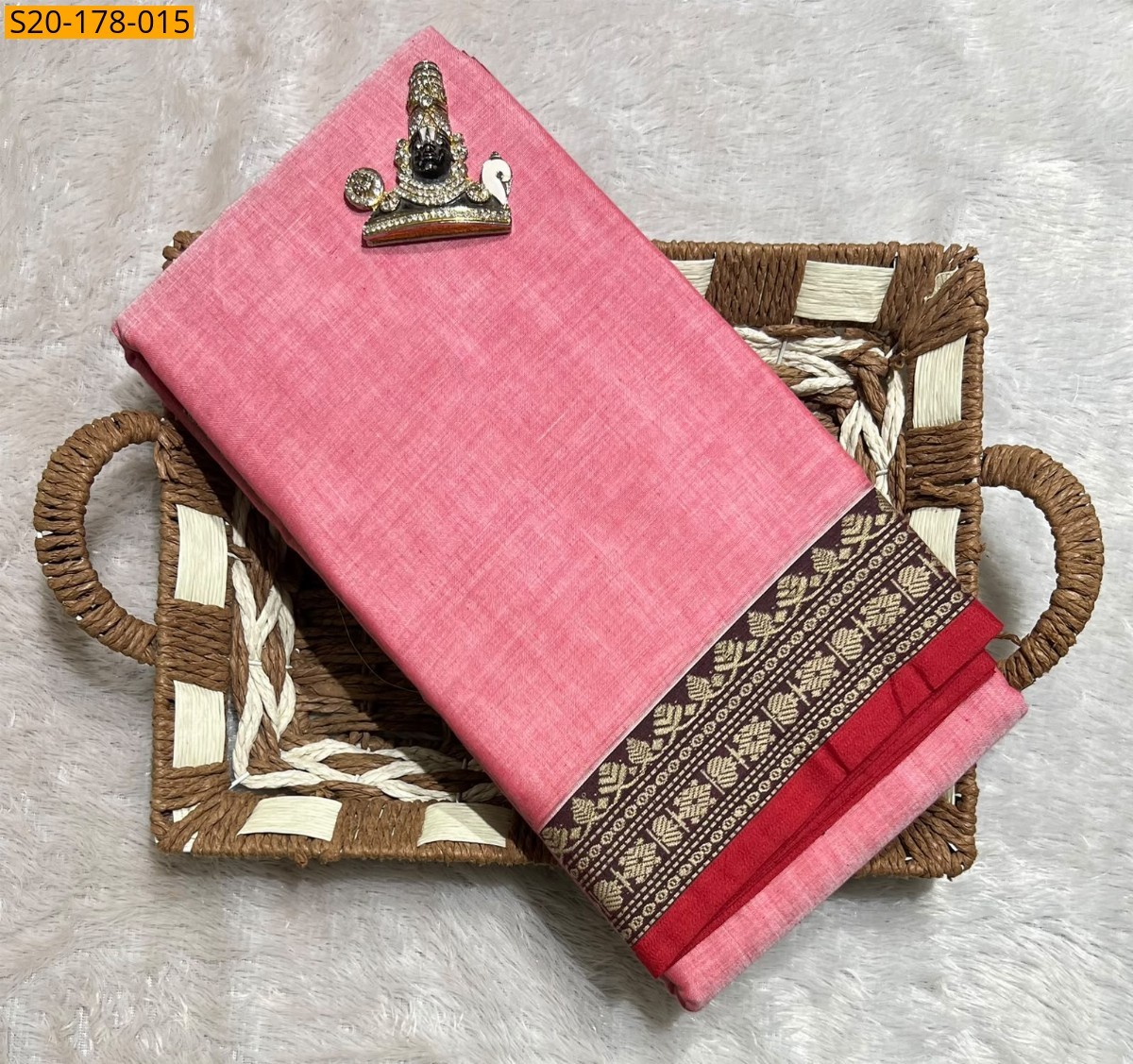 Pink Pure Narayanpet saree