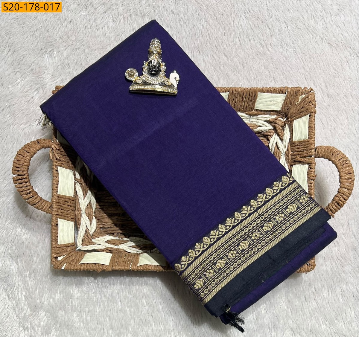 Violet Pure Narayanpet saree