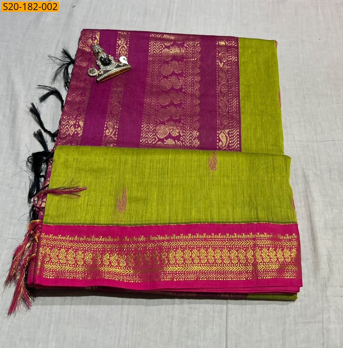 Green Fancy Kalyani Cotton Sarees