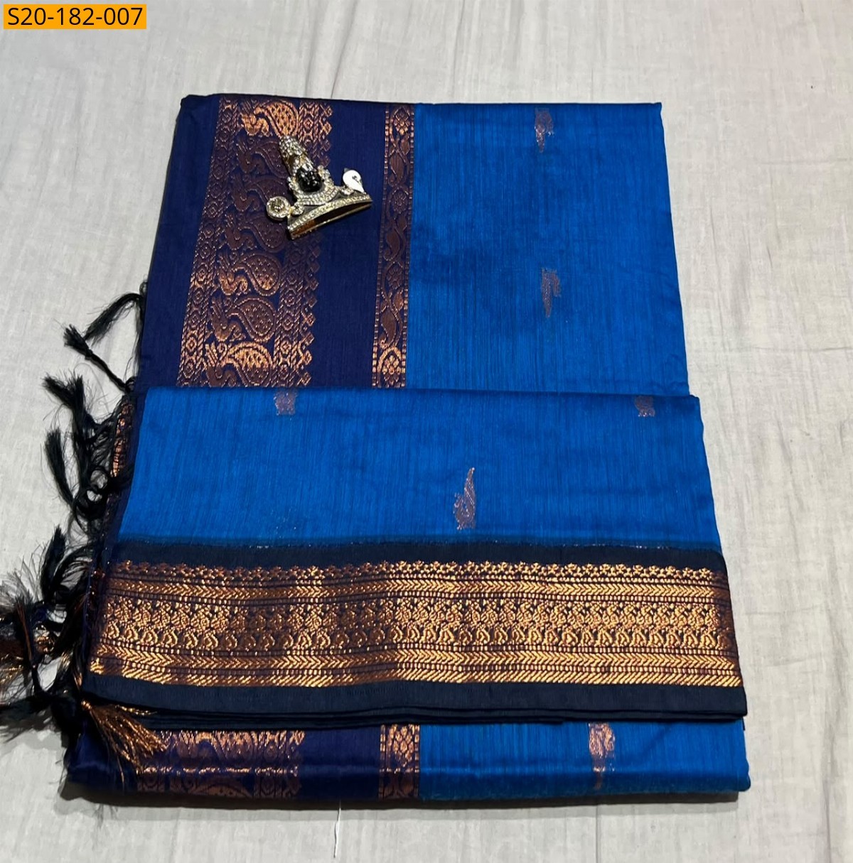 Blue Fancy Kalyani Cotton Sarees