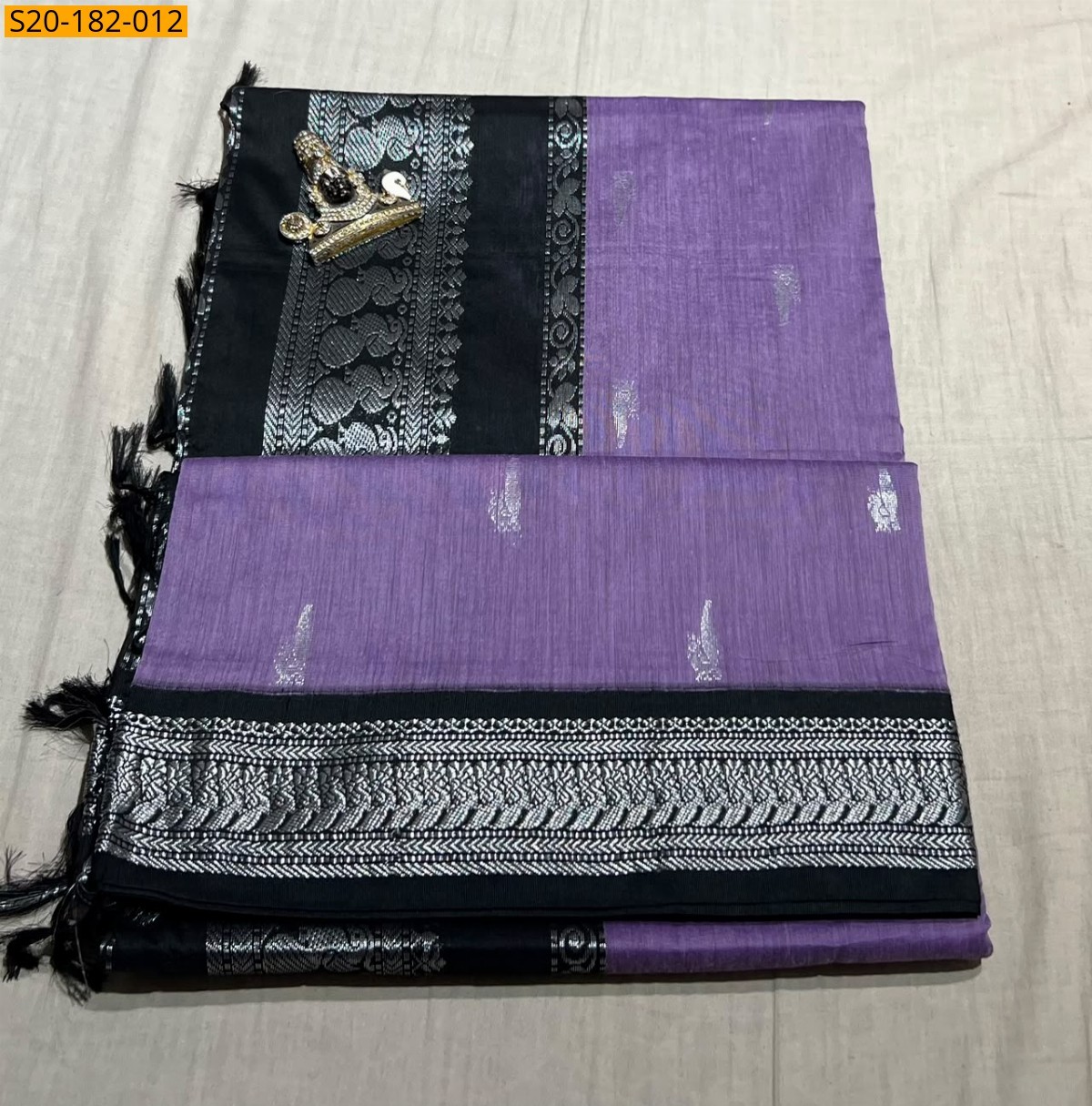 Lavendor Fancy Kalyani Cotton Sarees