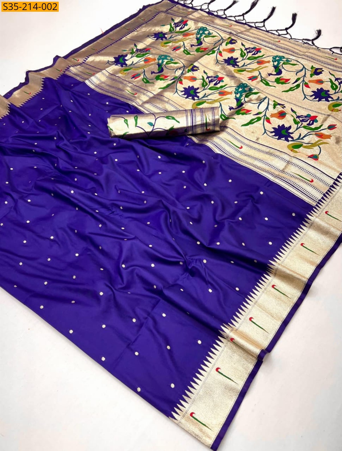 Blue Paithani Soft Silk Sarees