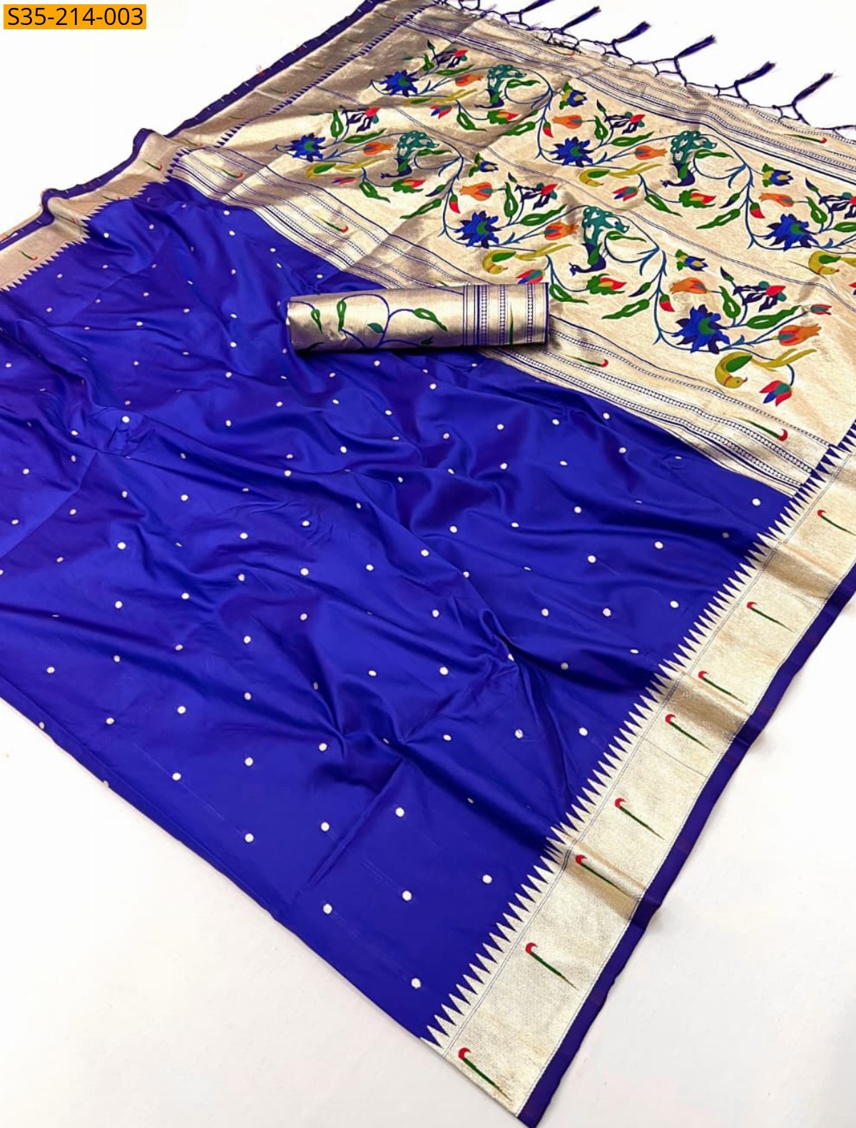 Blue Paithani Soft Silk Sarees