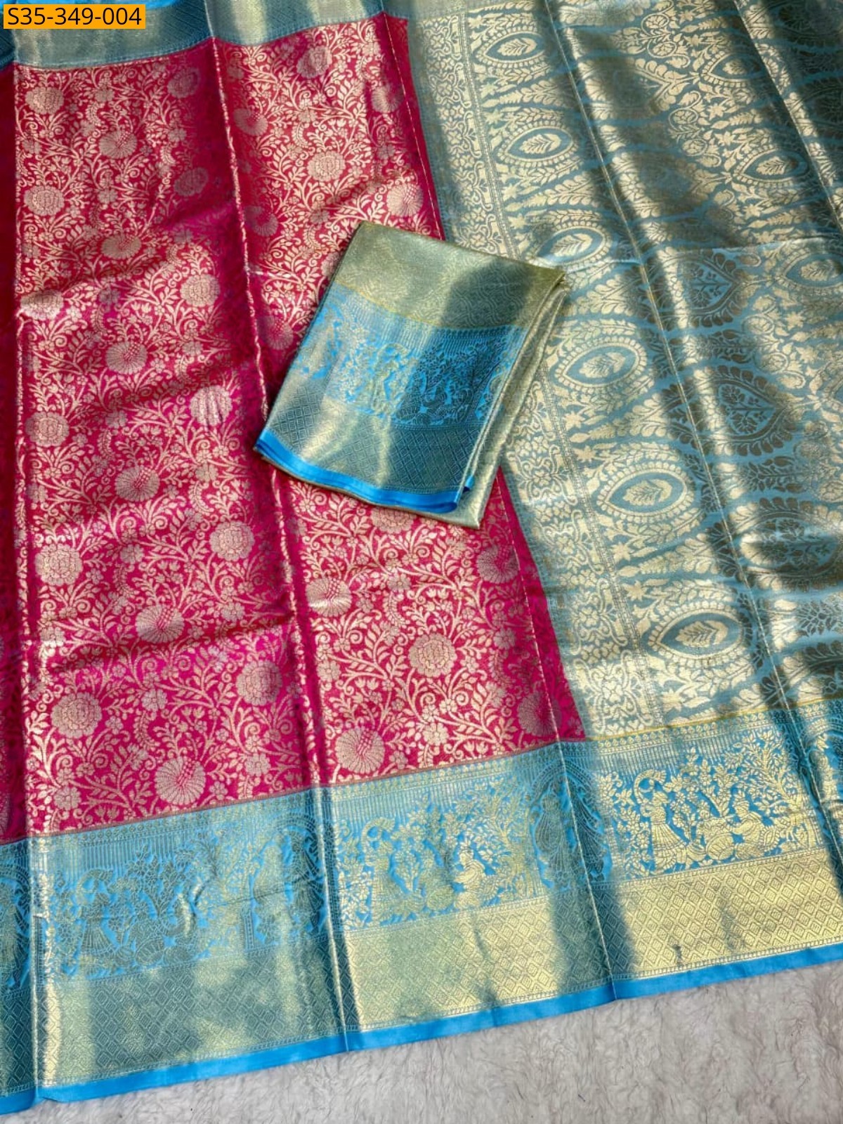 Pink Kanjivaram  Silk Sarees