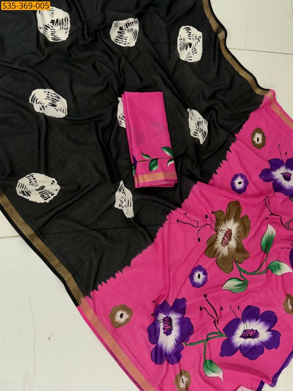 Fancy Linen Saree