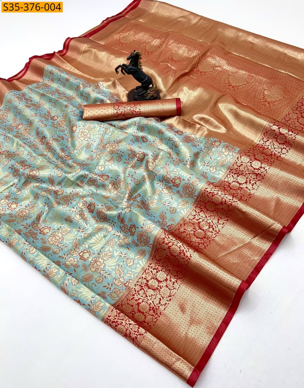 Blue Fancy Kanjivaram Silk Saree