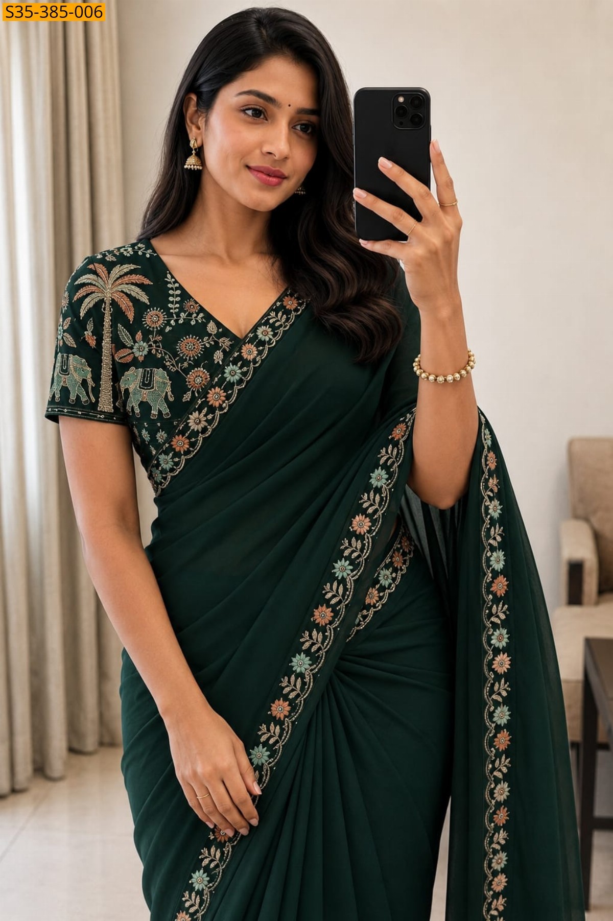 Fancy Star Georgette Saree
