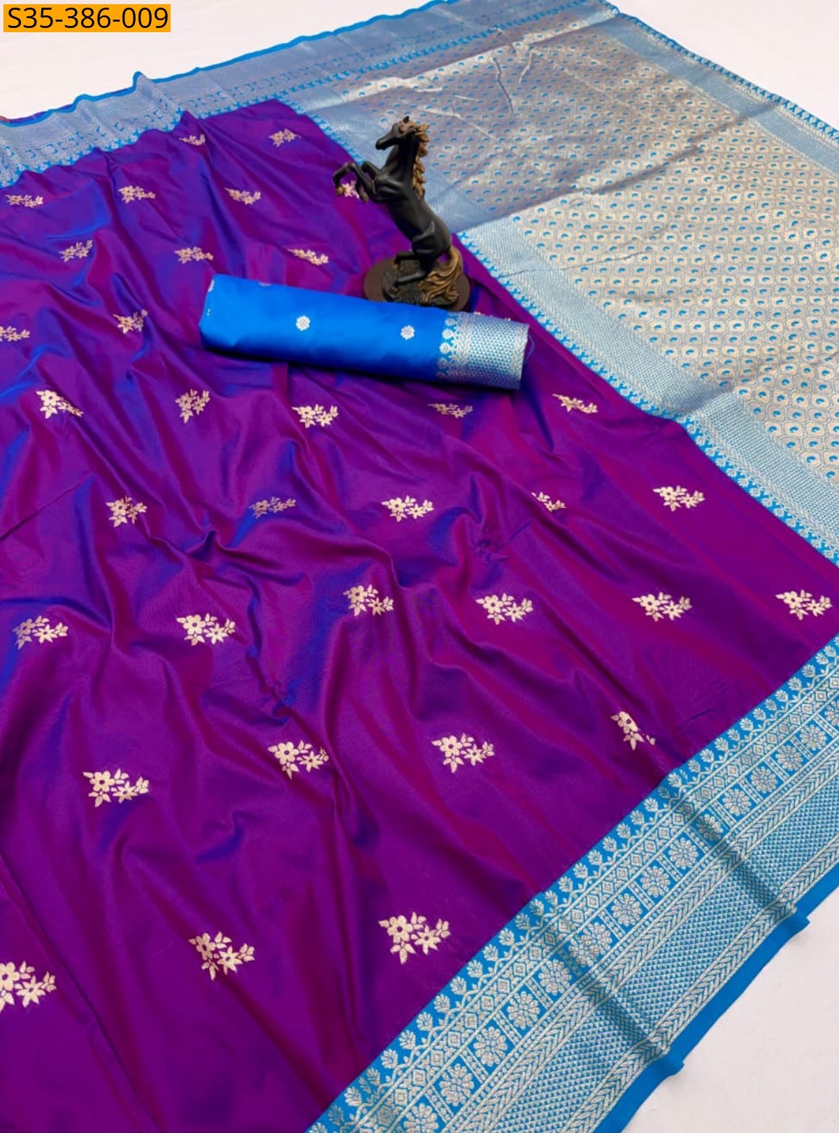 Magenta Fancy banarasi silk saree