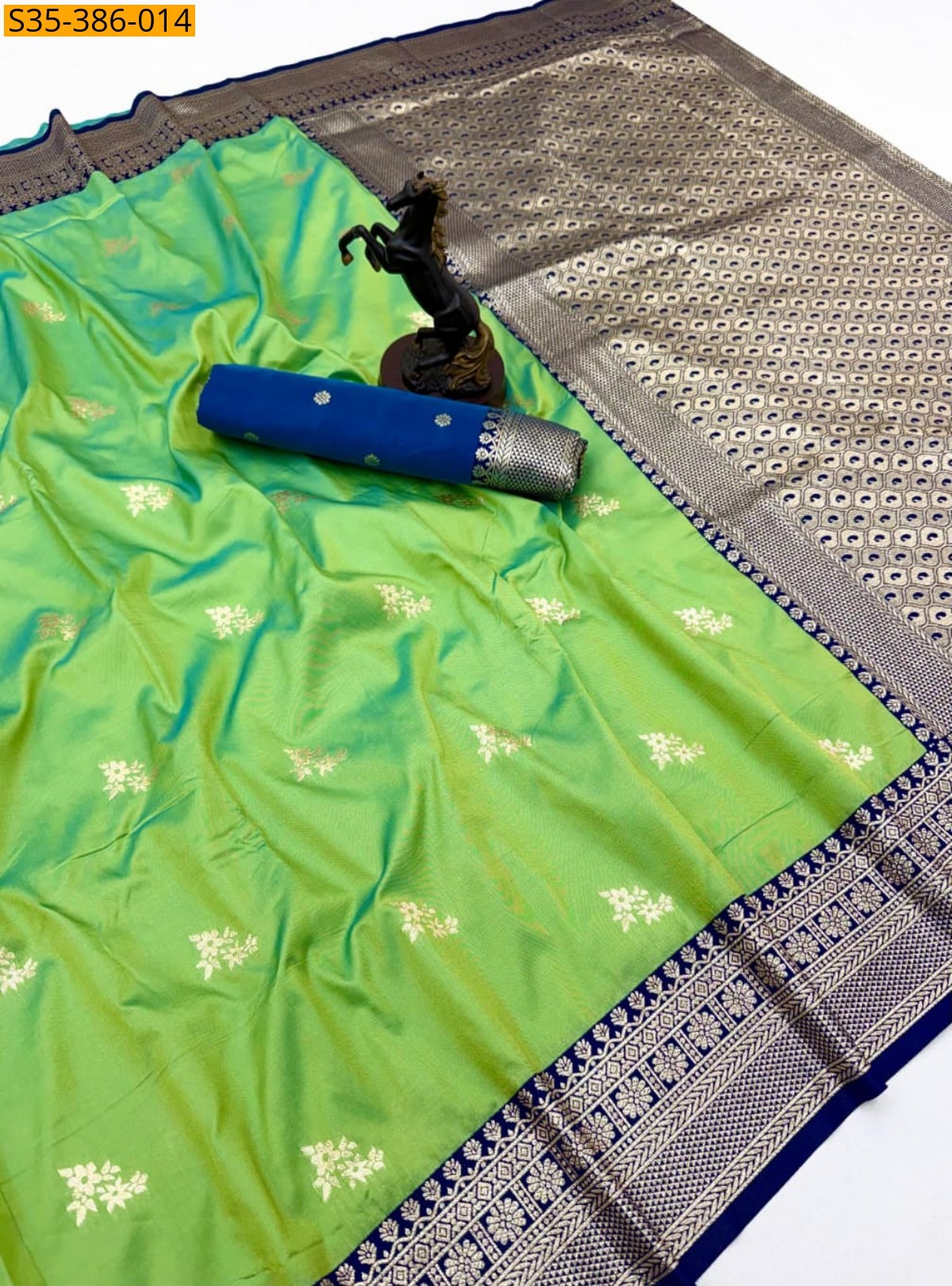 Green Fancy banarasi silk saree