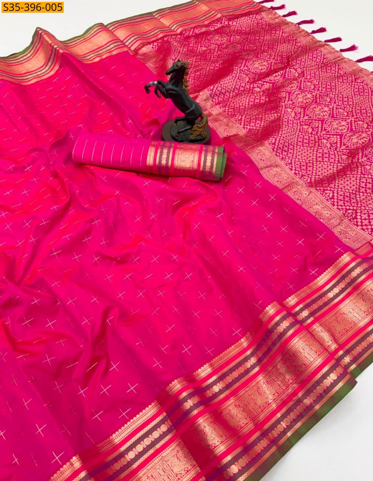 Pink Fancy Soft Silk Saree