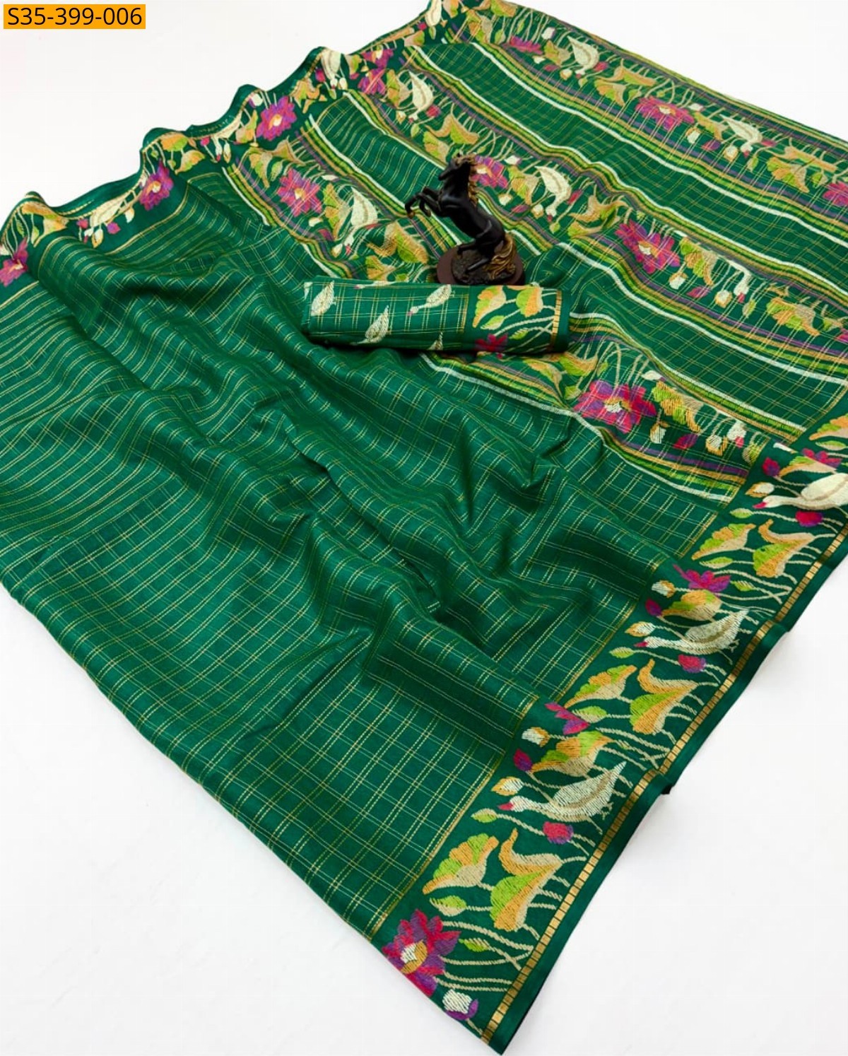 Green Fancy Spice Silk Saree