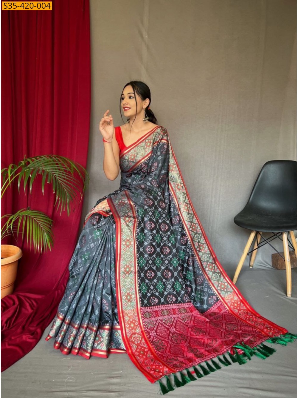 Fancy Soft Patola Weaving Sarees