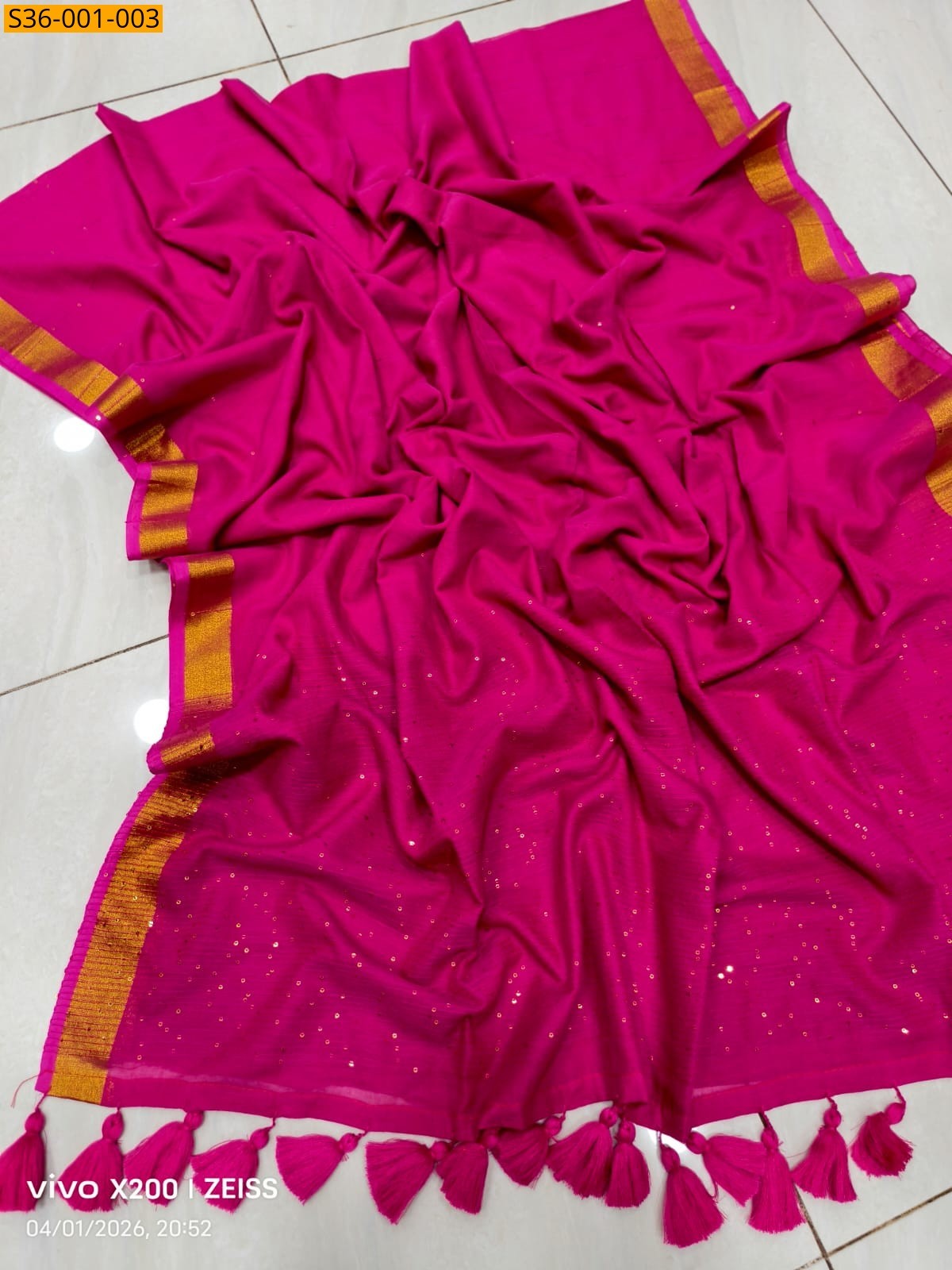 Fancy mul cotton saree