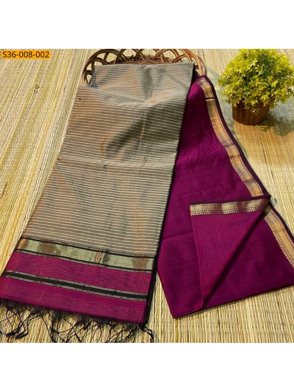 Fancy Soft Cotton Silk Saree