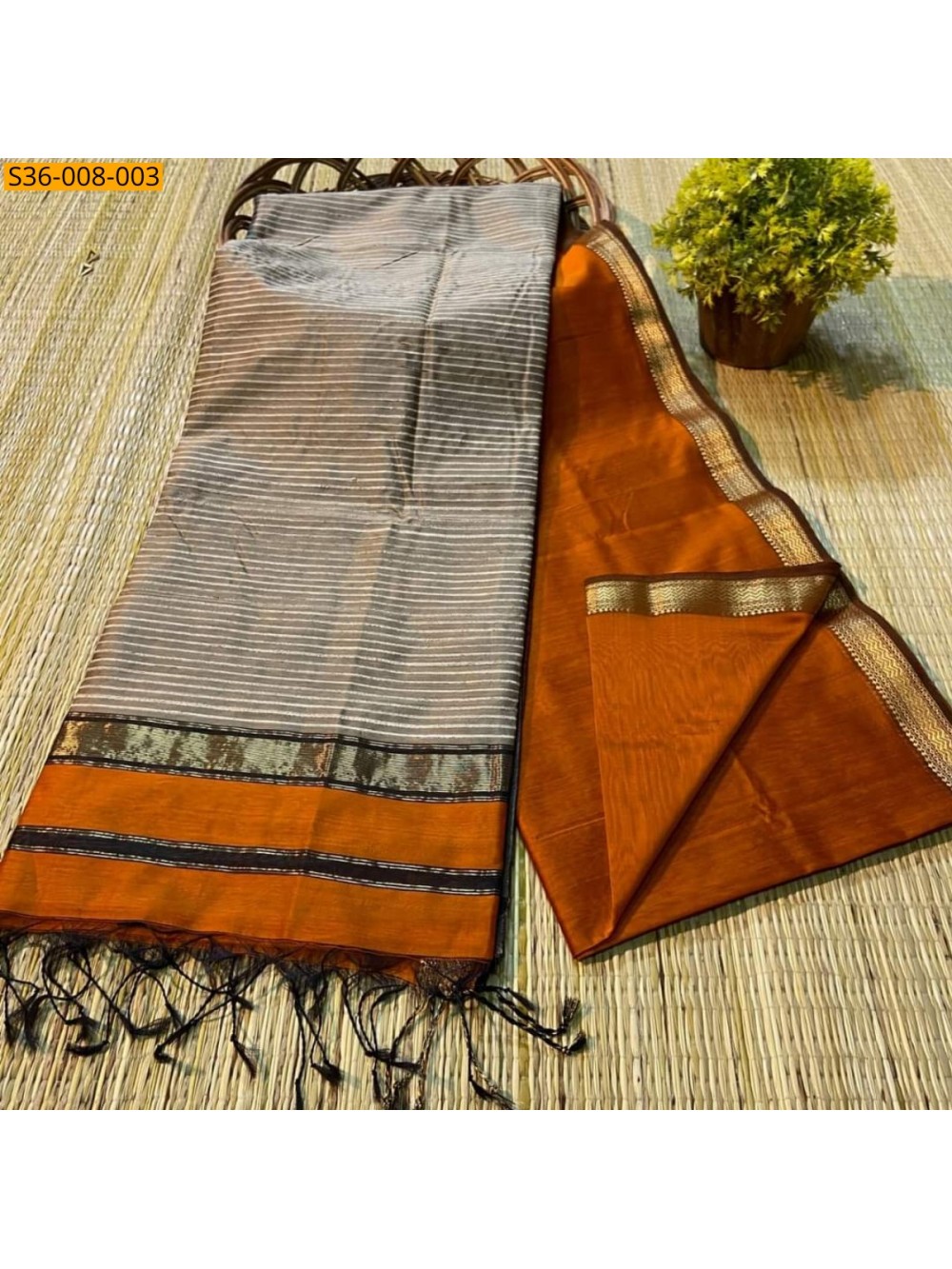 Fancy Soft Cotton Silk Saree