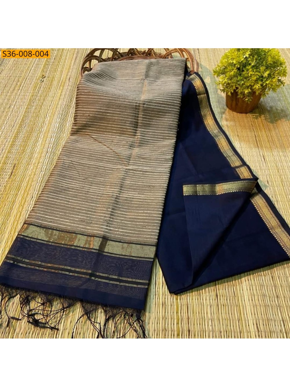 Fancy Soft Cotton Silk Saree