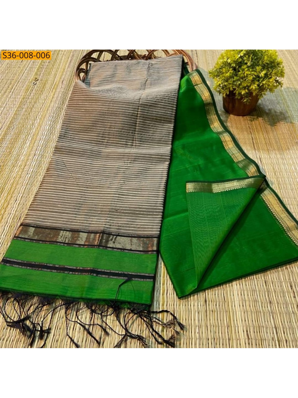 Fancy Soft Cotton Silk Saree