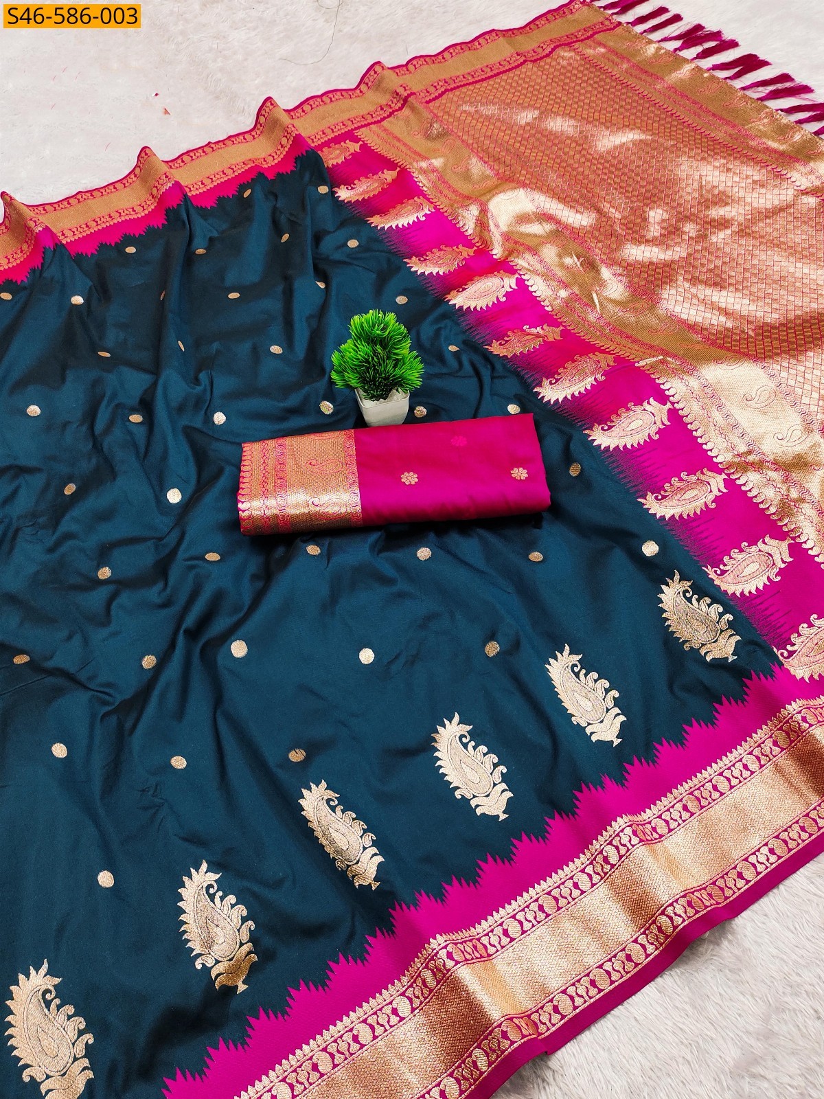 Soft Banarasi silk saree