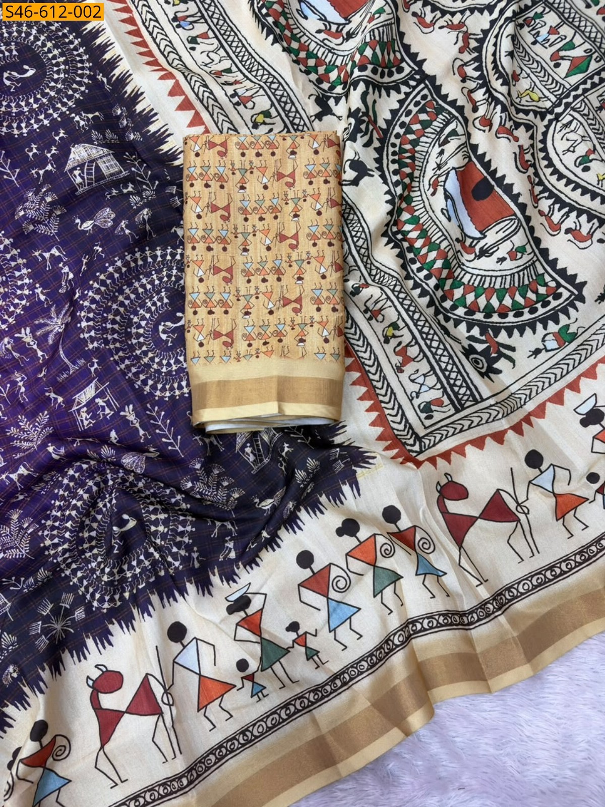 Violet Fancy Soft Malai Cotton Saree
