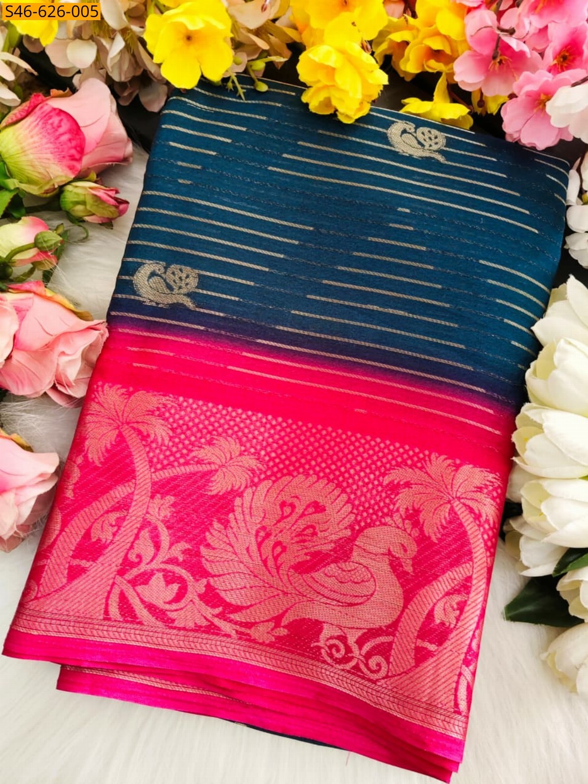Black Fancy Viscose Georgette Saree