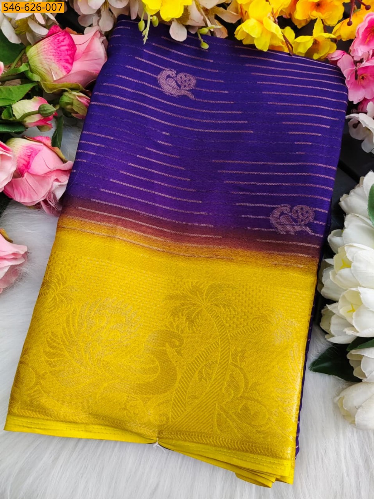 Violet Fancy Viscose Georgette Saree